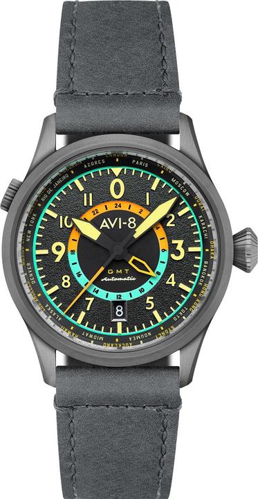 Produktbild AVI-8 AV-4120-04 Wingman Worldtimer GMT (Fliegeruhr)