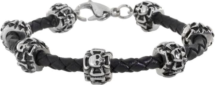 Produktbild Bijouteria Lederarmband (22 cm, Edelstahl, Leder)