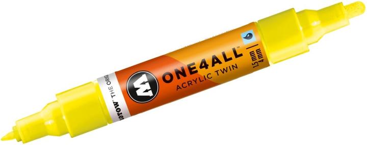Produktbild Molotow Marqueur pour Maquettes - One4All Twin - Acrylique Jaune Fluo Phospho. - 1,5/4mm - -220 - 15 cm (Gelb, 4 mm, 1 x)