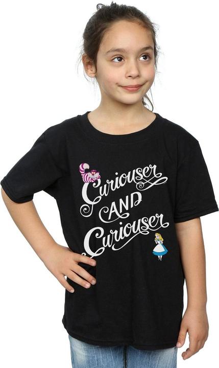 Image du produit Alice In Wonderland Girls Curiouser And Curiouser T-shirt en coton (152, 158)
