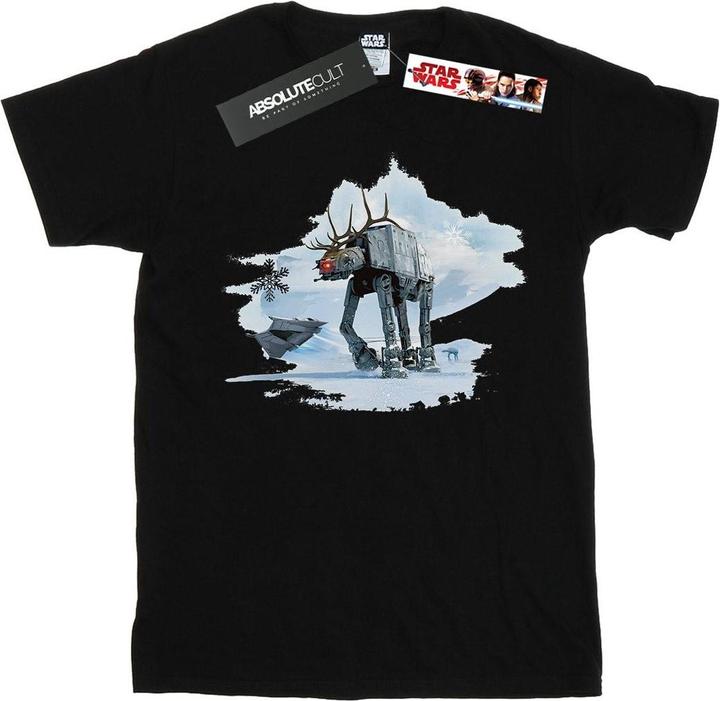 Actual product image Star Wars Mens Christmas AT-AT Reindeer T-Shirt (XL)
