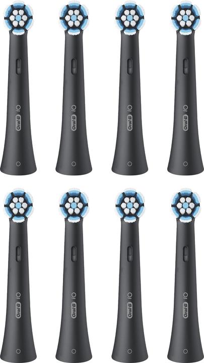 Oral-B iO Series Gentle Care Black, Original Replacement Round Brush Heads, Suitable for Sensitive Gums, 8 (8 x)