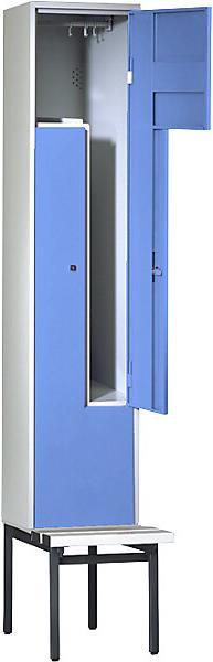 Produktbild Z-Garderobenschrank mit Sitzbank (40 cm, 214 cm)