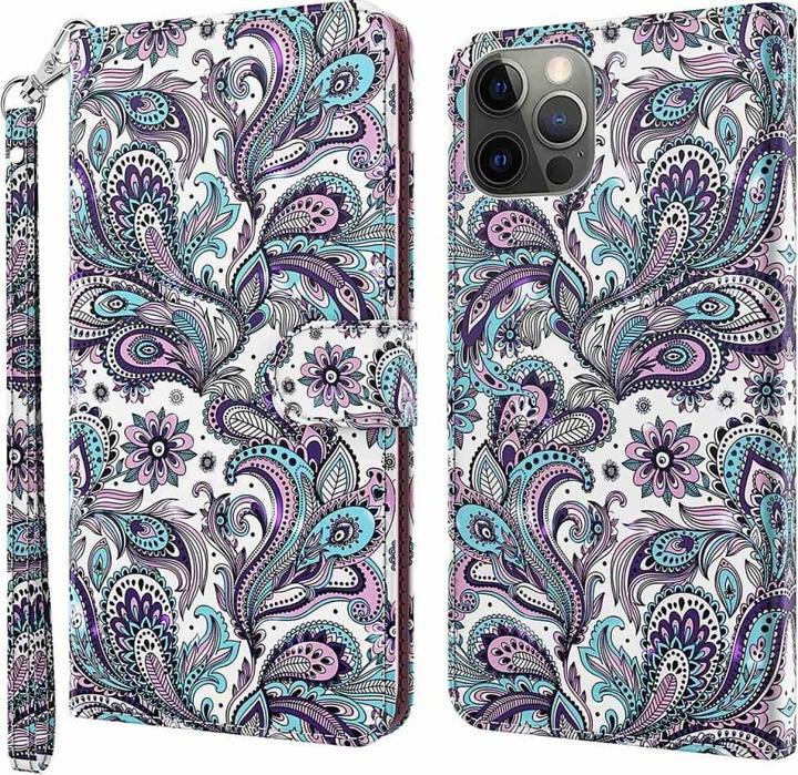 Actual product image Cover-Discount iPhone 14 Pro Max - Case Glitter Effect Paisley (Apple iPhone 14 Pro Max)