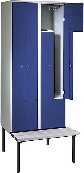 Z wardrobe with bench (80 cm, 214 cm)