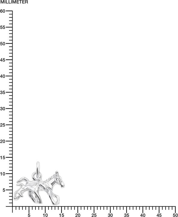 Produktbild Amor Pferd (Silber, 35 cm)