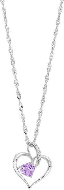 Actual product image Amor Heart (Silver, Zirconia)