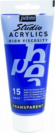 Actual product image Pebeo Studio Acrylics Fine Acrylic (Ultramarine dark blue, 100 ml)