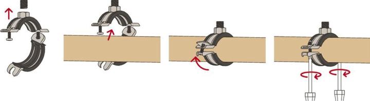 Actual product image Fischer FRS-L Universal 31-37 pipe clamp 25 pcs (539448) (25 pcs.)