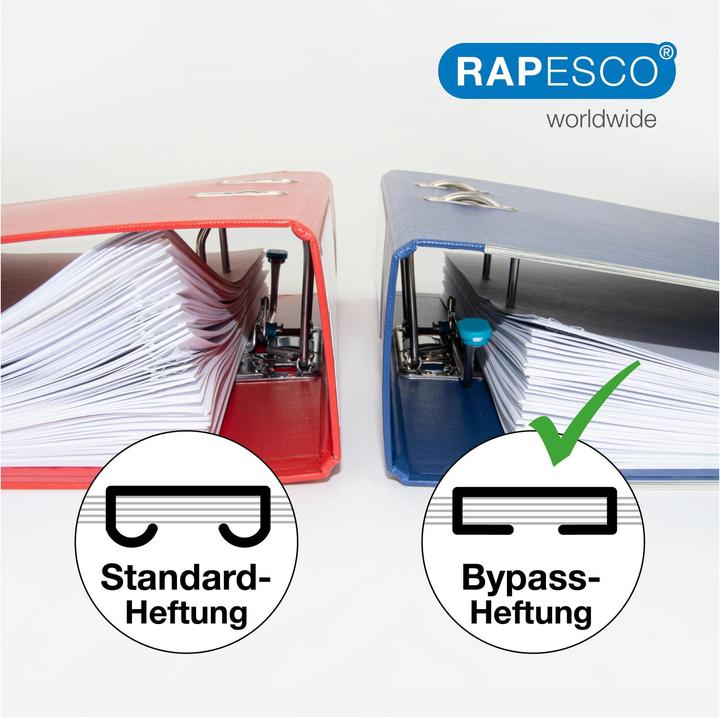 Actual product image Rapesco Stapling plier Porpoise ONE, chrome Stapling capacity: 45 sheets, insertion depth: 59 mm, for staple (45 Sheets)