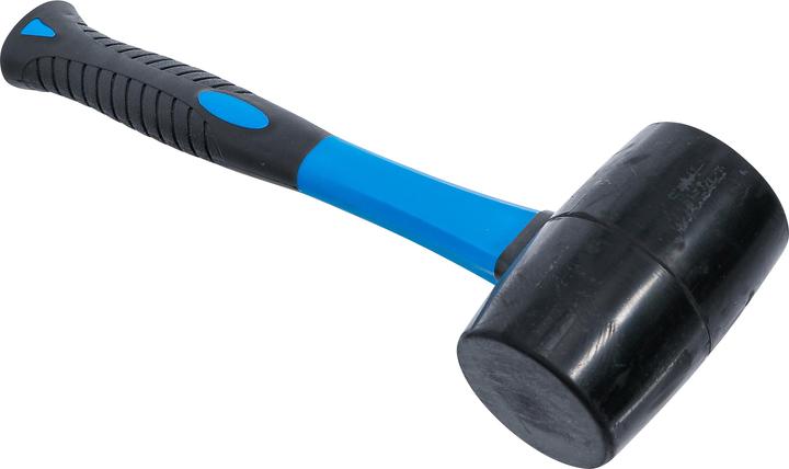 Produktbild BGS Gummihammer | Fiberglasstiel | schwarzer Kopf | Ø 60 mm | 500 g (700 g)