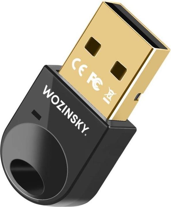 Actual product image Wozinsky Mini Bluetooth 5.4 Adapter WUSB54YS USB-A Receiver Transmitter for Computer - Black (Transmitter & Receiver)