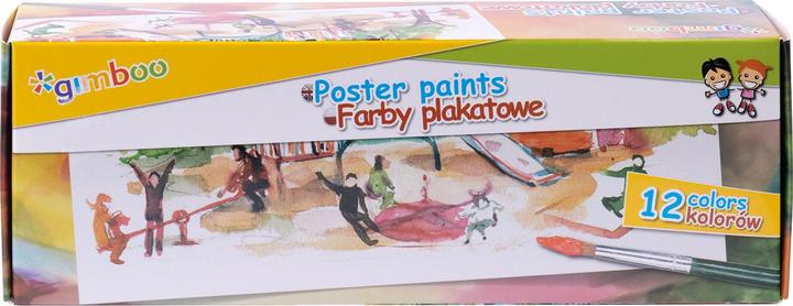 Actual product image Gimboo Poster paints, 12x20ml, colour mixture (mix of colours, 20 ml)
