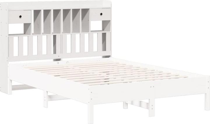 Actual product image VidaXL Headboard Bed headboard with storage space White 150cm solid pine wood