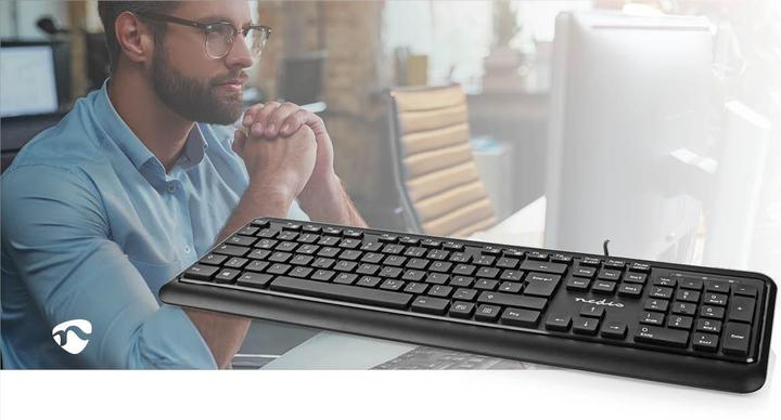 Immagine prodotto Nedis Tastiera cablata | USB-A | Multimedia | QWERTZ | DE-Layout | Tastiera numerica (DE, Cablato)