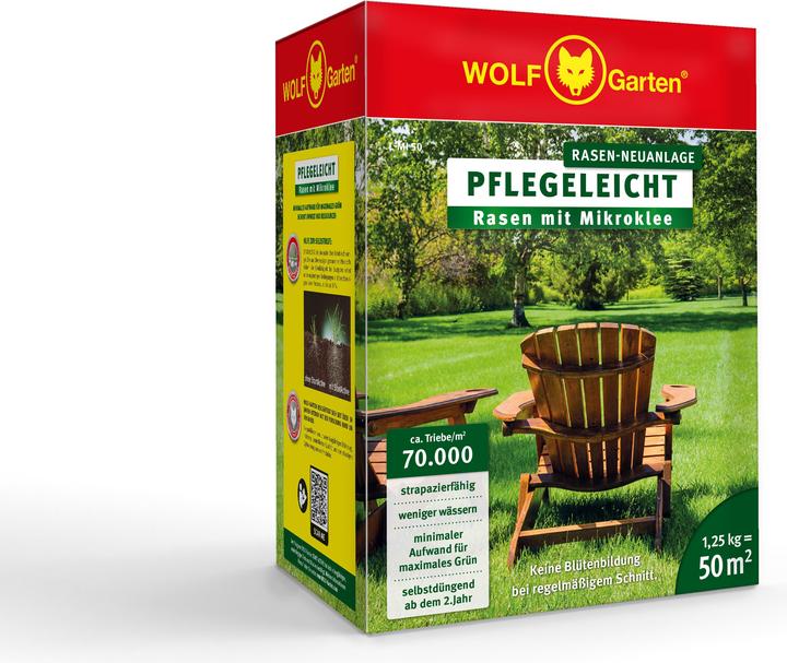 Image du produit Wolf-Garten Rasen mit Mikroklee L-MI 50 (Réensemencement de la pelouse)