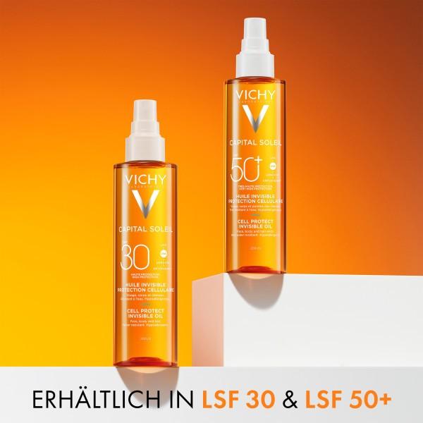 Actual product image Vichy Capital Soleil Invisible Sun Oil with cell protection SPF50 - 200 ml (Suntan oil, SPF 50+, 200 ml)