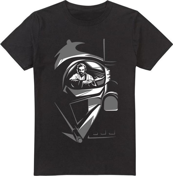 Actual product image Star Wars Mens Obi Wan Kenobi Vader Eye T-Shirt (XL)