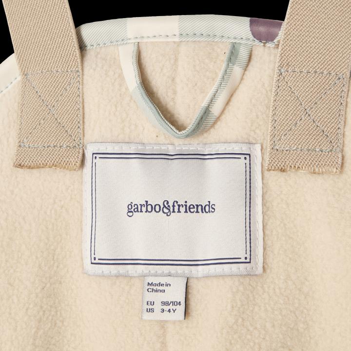 Actual product image Garbo & Friends Lined rain trousers Prune Check (110)