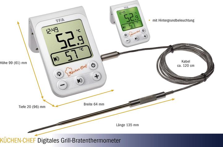 Produktbild TFA Digitales Grill-Bratenthermometer