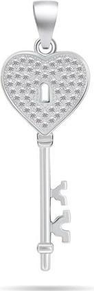 Actual product image Brilio Silver - Distinctive silver pendant key PT117W