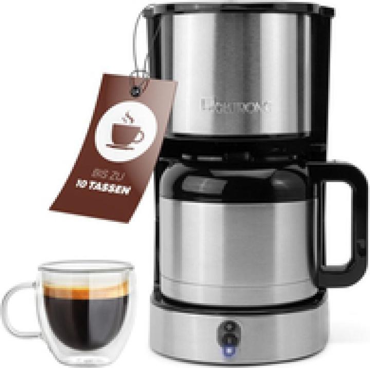 Image du produit Clatronic KA 3805 Machine à café argentée, 8-10 tasses