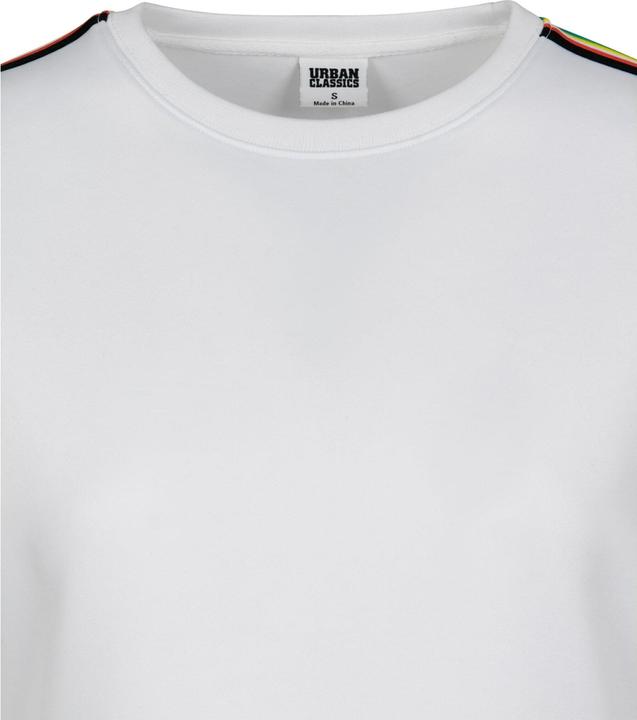 Actual product image Urban Classics Ladies Multicolor Taped Sleeve Crewneck (3XL)