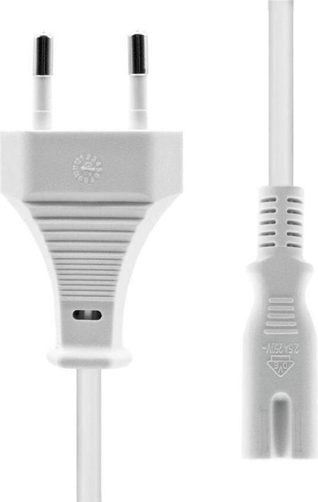 ProXtend PC-CC7-003W Cavo di alimentazione bianco da 3 m con spina di rete di tipo C C7 (3 m, C7)