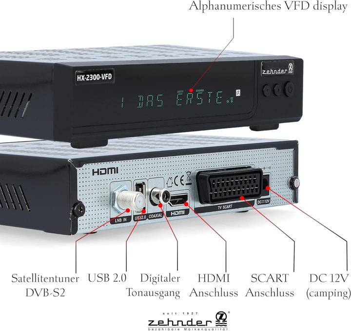Produktbild Schubiger HX-2300 Sat Receiver (DVB-S2)