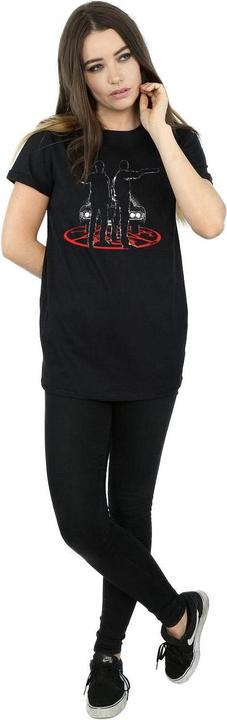 Actual product image Supernatural Womens/Ladies Sam And Dean Silhouette Cotton Boyfriend T-Shirt (XL)