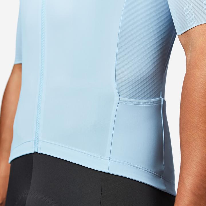 Actual product image Van rysel Radtrikot Rennrad kurzarm Sommer Racer 2 Unisex Hellblau (M)