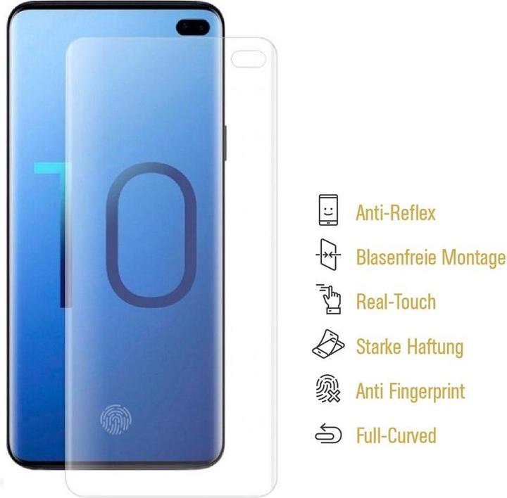 Actual product image Protectorking 3x premium matt anti-reflective screen protector (3 Piece, Samsung Galaxy S10+)