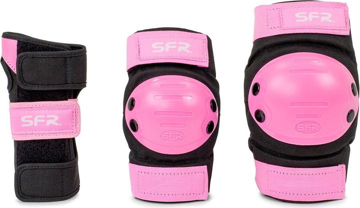 Actual product image Sfr Youth Ramp Triple Pad Set Black/Pink 2022 (M, Protector shorts)