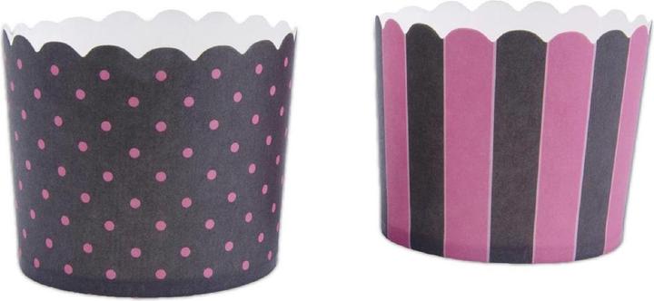 Immagine prodotto Städter Stampi per cupcake neri e rosa (6.50 cm)