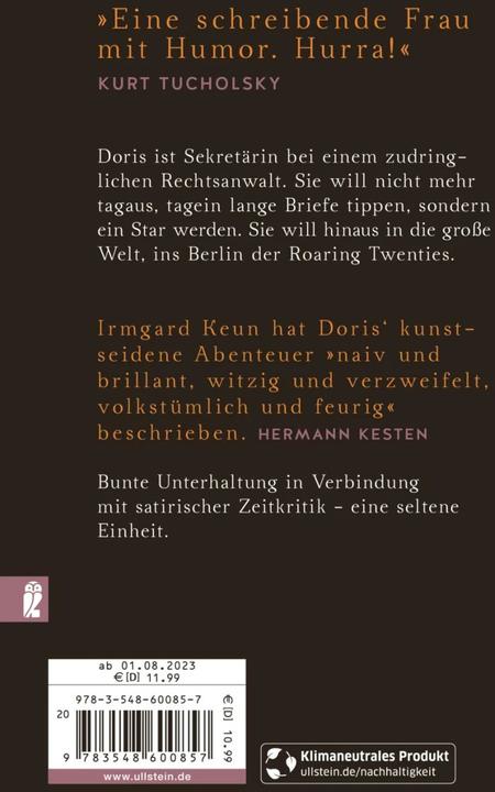 Produktbild Das kunstseidene Mädchen (Deutsch, Irmgard Keun, 2001)