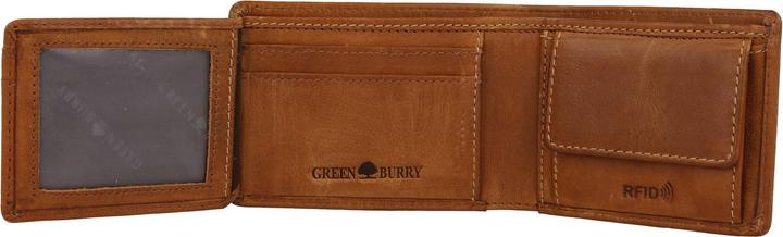 Image du produit Greenburry Porte-monnaie Tornado protection RFID cuir 10 cm