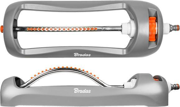 Bradas WL-Z24 oscillating sprinkler, swing sprinkler White line, maximum irrigation area 334 m², g (Square sprinkler)