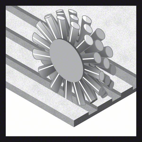 Actual product image Bosch Professional Zubehör PRO Stainless Steel clean disc brush, straight shaft, 50 x 0.2 mm