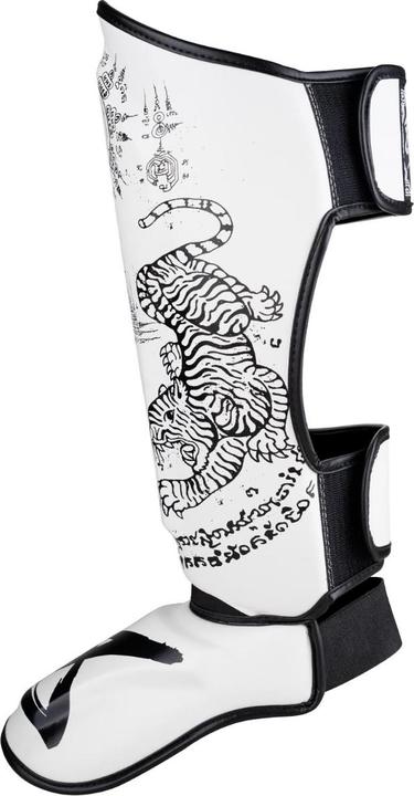 Actual product image 8Weapons 8 WEAPONS Shin Guards - Sak Yant Tigers white S (S)