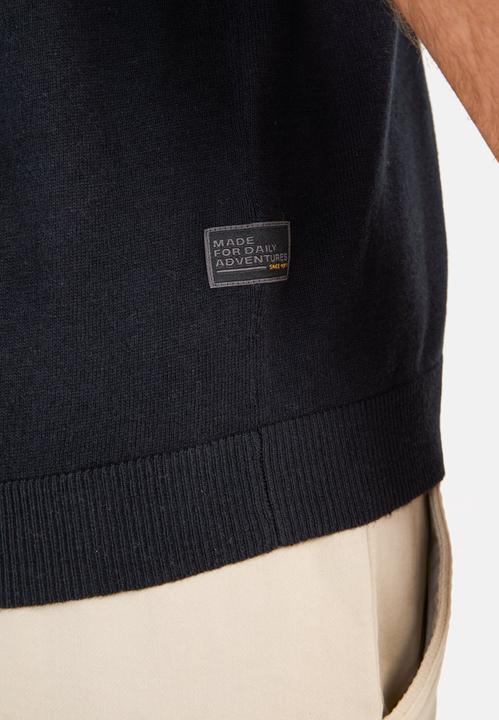 Actual product image Camel Active Strick-Poloshirt aus Baumwoll-Leinen-Mix (L)