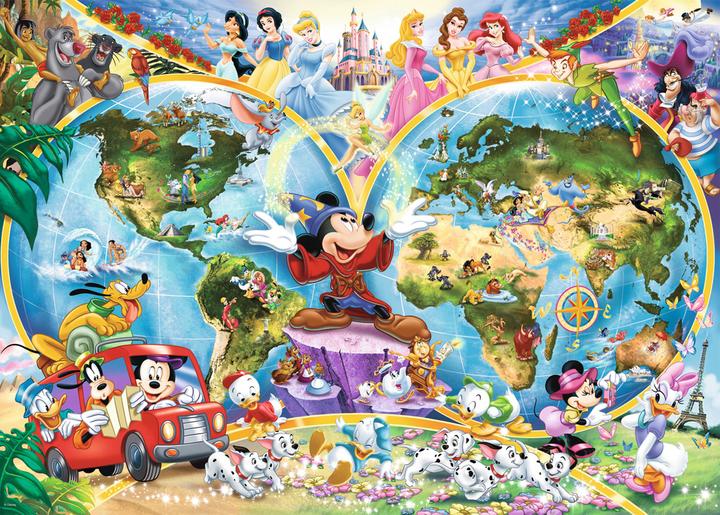 Produktbild Ravensburger Disney's Weltkarte (1000 Teile)