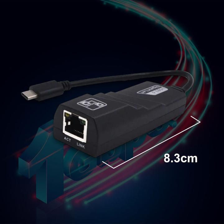 Produktbild Hermex LAN USB-C LAN zu USB-C Adapter Ethernet Adapter Ethernet USB-C Adapter (RJ45 (1x))