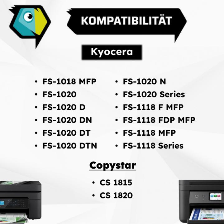 Produktbild Inkadoo Toner kompatibel zu Kyocera/Mita 1T02FM0EU0 / TK-18 XL Toner, schwarz Schwarz (BK)