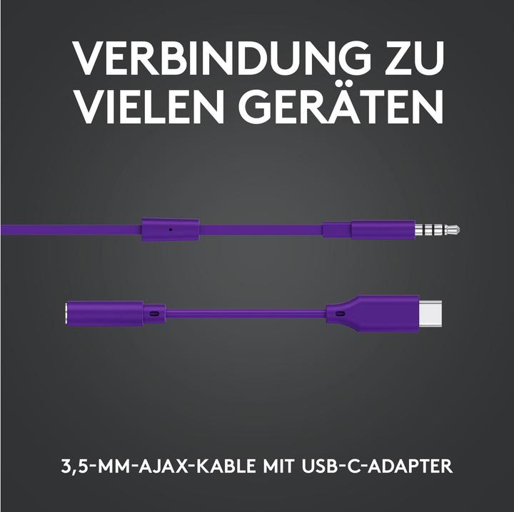 Actual product image Logitech G G333 - LILA - 3.5 mm - EMEA (Cable)