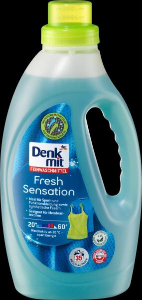 Produktbild dm Denkmit Feinwaschmittel Fresh Sensation (35 Waschgänge, Flüssigwaschmittel)