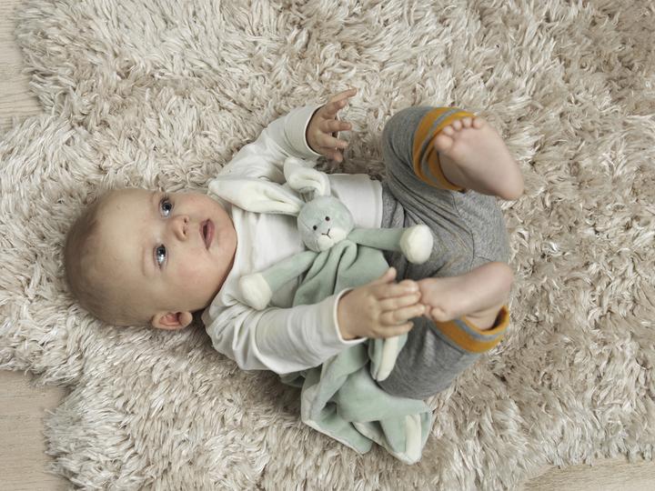 Actual product image Teddykompaniet Comforter - Bunny - Dusty Green (TK4068)
