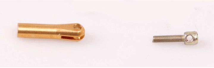 Actual product image Modellbau Lindinger tension rope fitting brass 10pcs. without bolt, hole 2,5mm