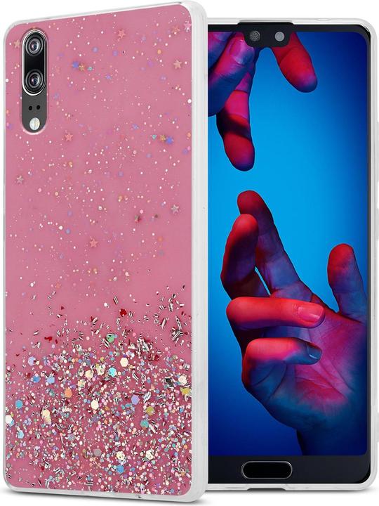 Pink with glitter