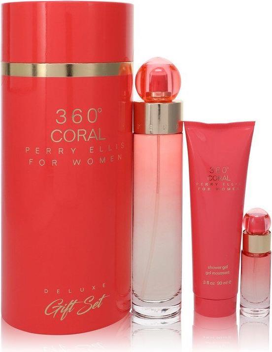 Image du produit Perry Ellis 360 Coral by Gift Set -- 3.4 oz Eau de Parfum Spray +.25 oz Mini EDP Spray (100 ml)