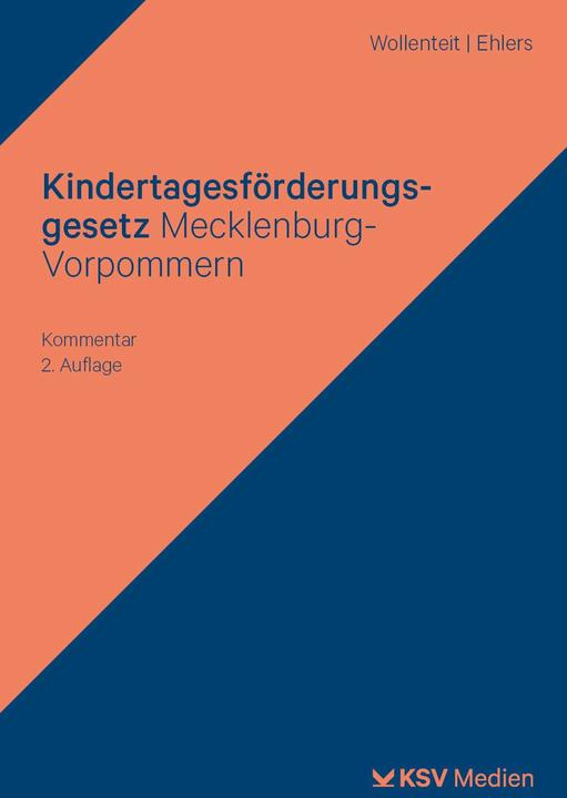 Produktbild Kindertagesförderungsgesetz Mecklenburg-Vorpommern (Deutsch, Susanne Wollenteit, Johanna Ehlers, 2023)
